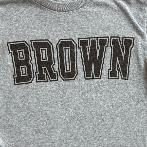 Champion Kids Brown University Long Sleeve Gray Graphic Tee. YXS. 4-5. 4. 5. - Picture 6 of 8